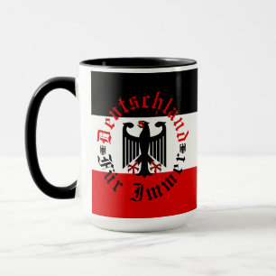 German Forever/black eagle/Deutschland flag Mug