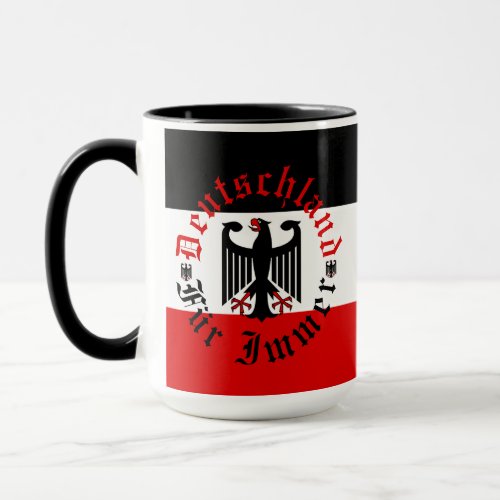 German Foreverblack eagleDeutschland flag  Mug