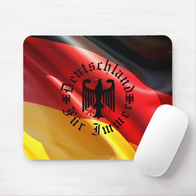 German Forever/black eagle/Deutschland flag  Mug Mouse Pad (With Mouse)