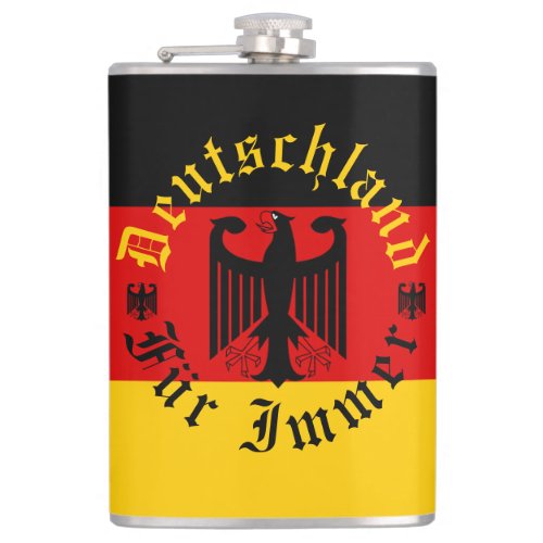 German foreverflag eagleDeutschland Fur Immer Flask