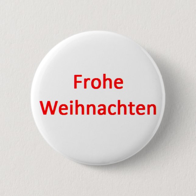 german frohe weihnachten button (Front)