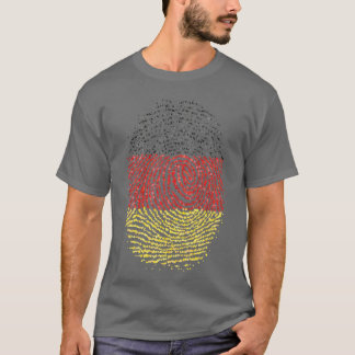 German Germany German Fingerprint Flag 1 T-Shirt