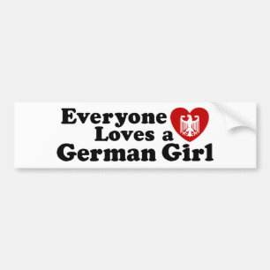 German Girl Bumper Sticker