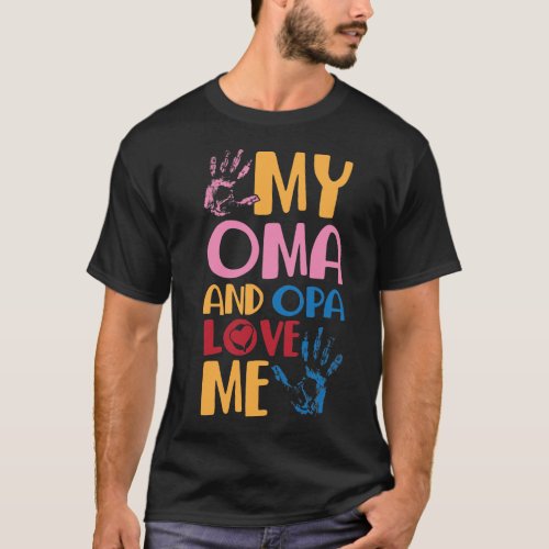 German Granddaughter grandkid Oma and Opa Love Me T_Shirt
