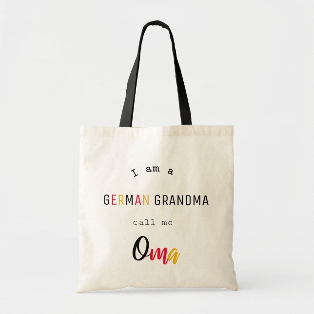 German Grandma / Oma Tote Bag (Front)