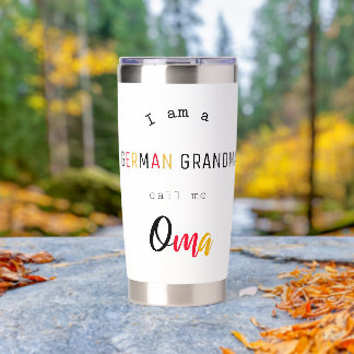 German Grandma / Oma Water Bottle Insulated Tumbler
