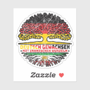 German Grown, Iranian Roots – Lion and Sun Sticker