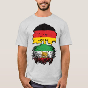 German Grown Iranian Roots Lion and Sun T-Shirt