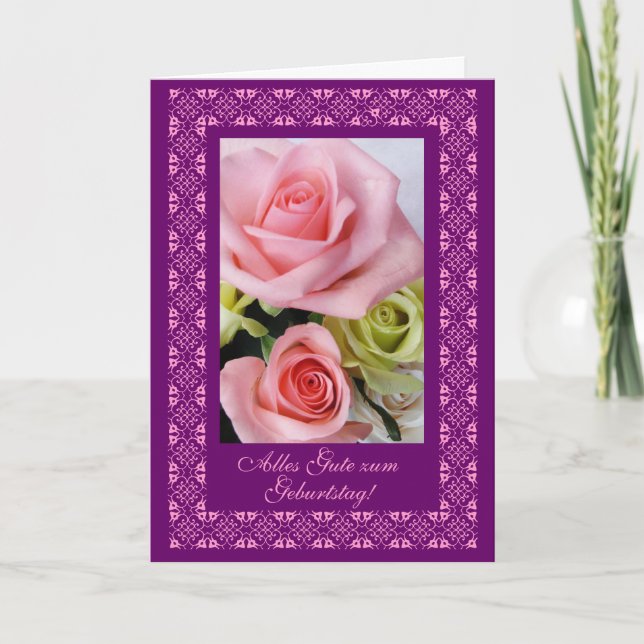 German: Happy Birthday: Alles Gute zum Geburtstag Card (Front)