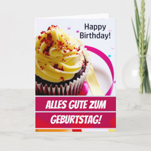 German Happy Birthday / Alles Gute zum Geburtstag Card