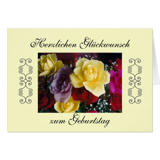 German: Happy Birthday! Card | Zazzle