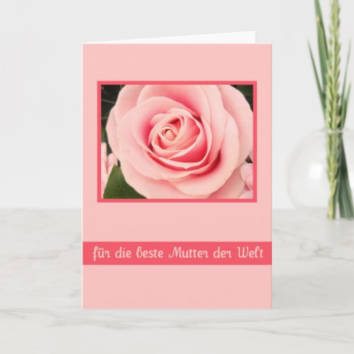 german Happy Mothers Day Card