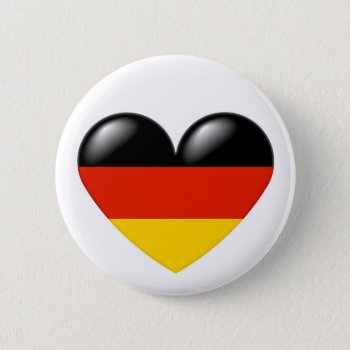 German Heart Button - Deutsche Herz by madelaide at Zazzle