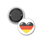 German Heart Magnet - Deutsche Herz at Zazzle