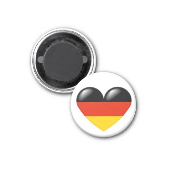 German Heart Magnet - Deutsche Herz by madelaide at Zazzle