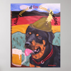 German Heritage Dog Poster