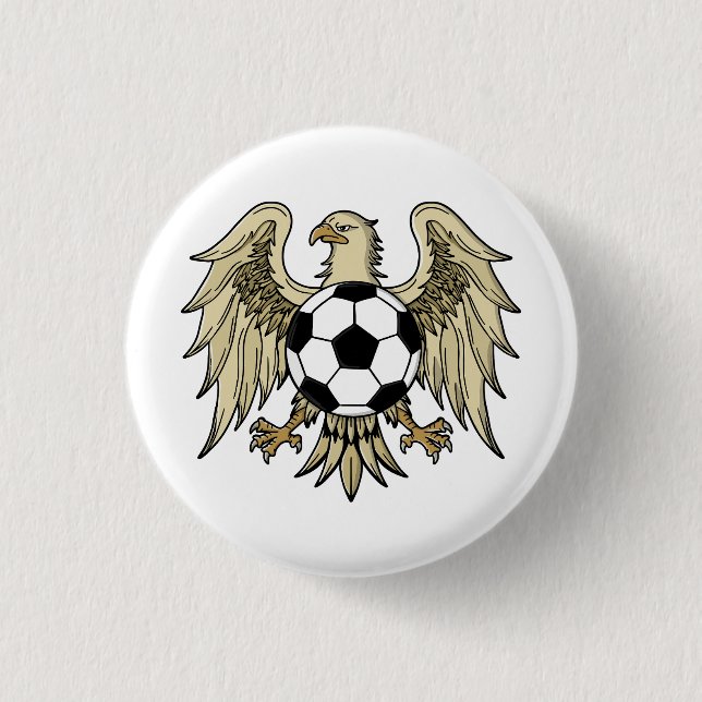 German Heritage Eagle Coat of Arms Button (Front)