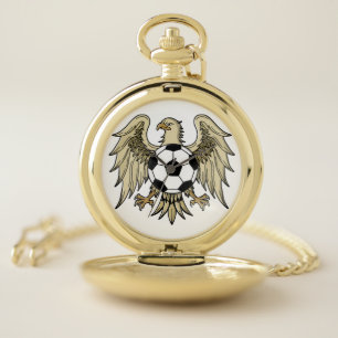 German Heritage Eagle Coat of Arms Pocket Watch