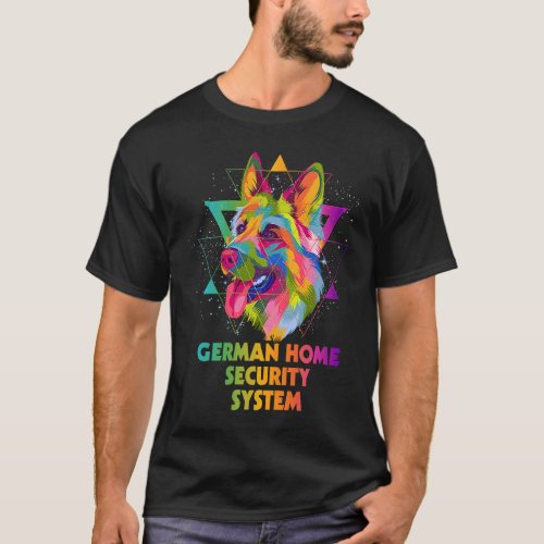 German Home Security System German Shepherd  Shepa T_Shirt