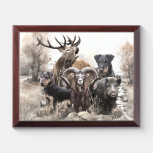 German Hunting Terrier Award Plaque