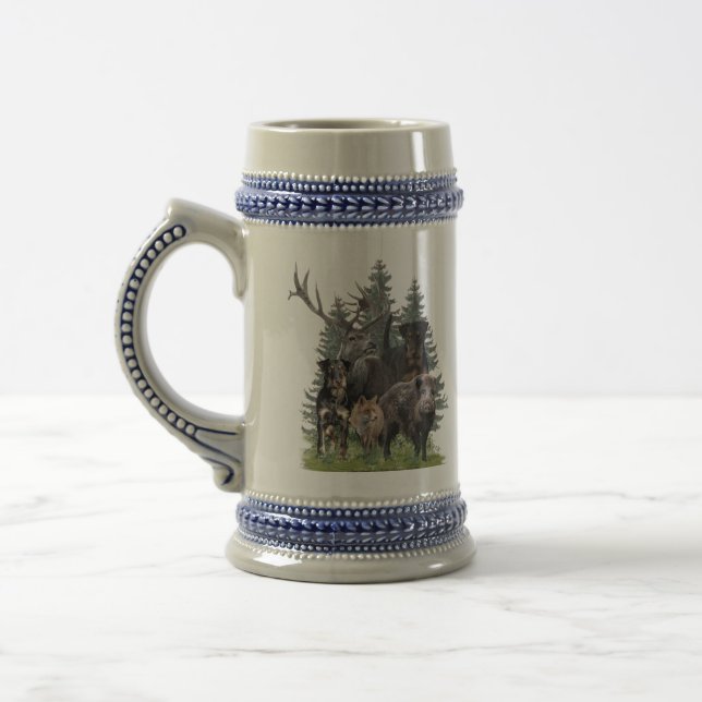 German Hunting Terrier Beer Stein (Left)