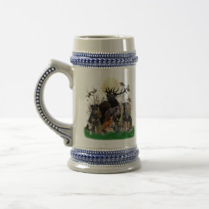 German Hunting Terrier (Jagdterrier) Beer Stein