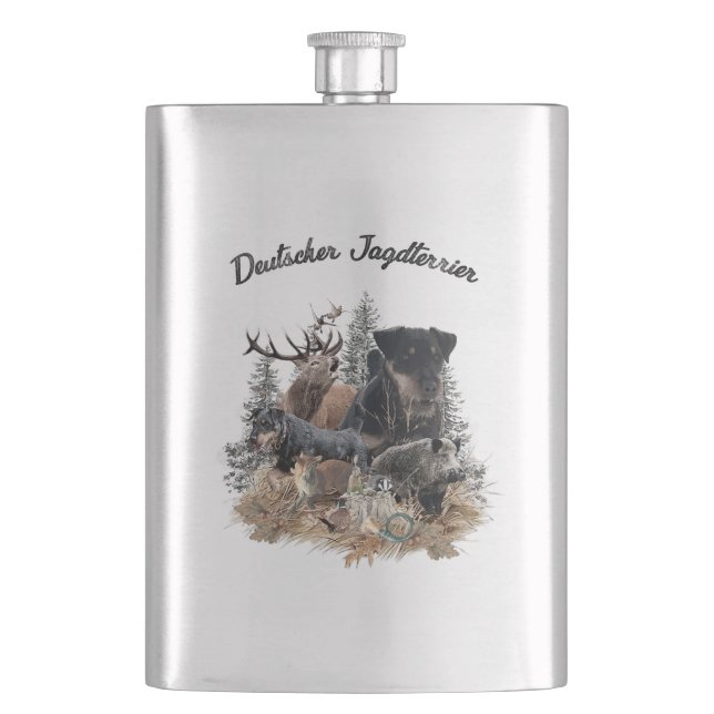 German Hunting Terrier (Jagdterrier)    Flask (Front)