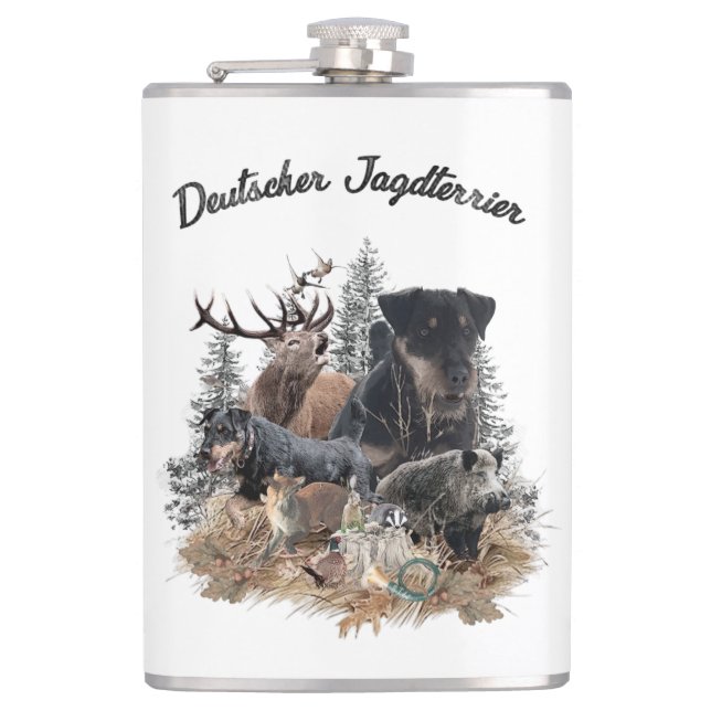 German Hunting Terrier (Jagdterrier)     Flask (Front)