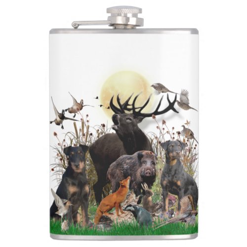 German Hunting Terrier Jagdterrier   Flask