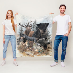 German Hunting Terrier (Jagdterrier)    Fleece Blanket