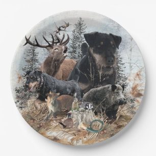 German Hunting Terrier (Jagdterrier) Paper Plate