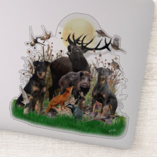 German Hunting Terrier (Jagdterrier) Sticker