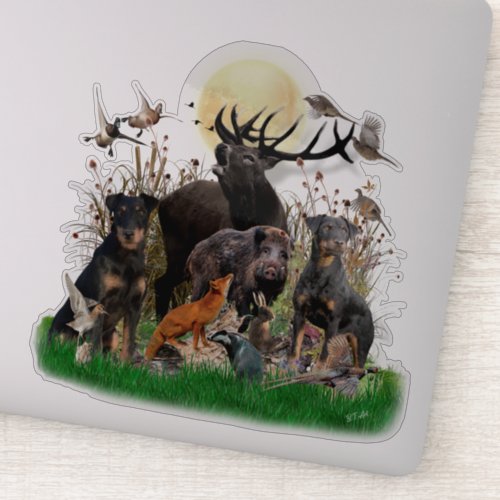 German Hunting Terrier Jagdterrier   Sticker