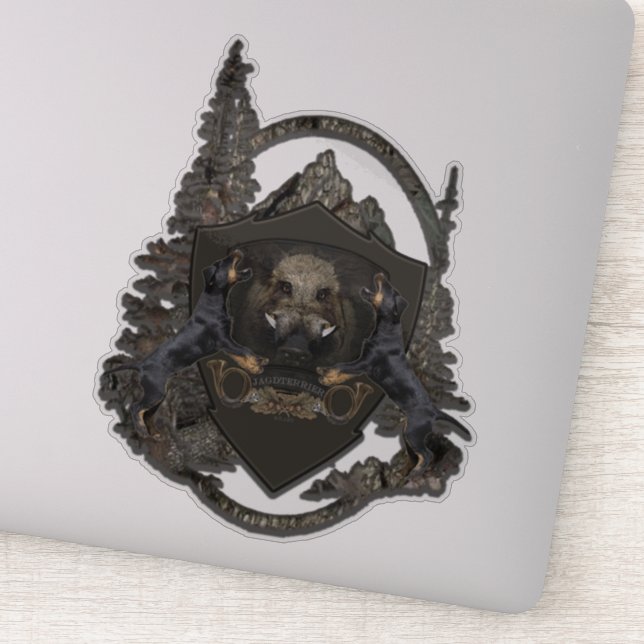 German Hunting Terrier (Jagdterrier)   Sticker (Detail)