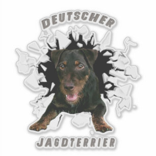 German Hunting Terrier (Jagdterrier) Sticker