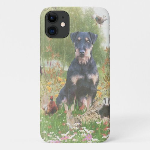 German Hunting Terrier Jagdterrier  Sticker Pape iPhone 11 Case