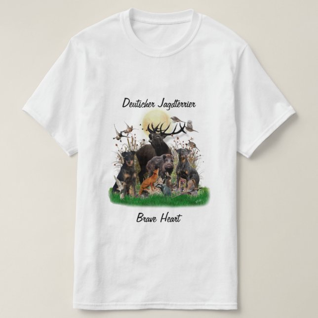 German Hunting Terrier (Jagdterrier)  T-Shirt (Design Front)