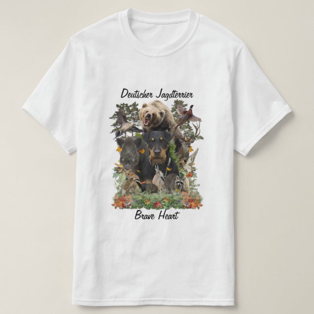 German Hunting Terrier (Jagdterrier)  T-Shirt (Design Front)