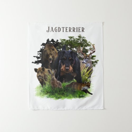German Hunting Terrier Jagdterrier  Tapestry