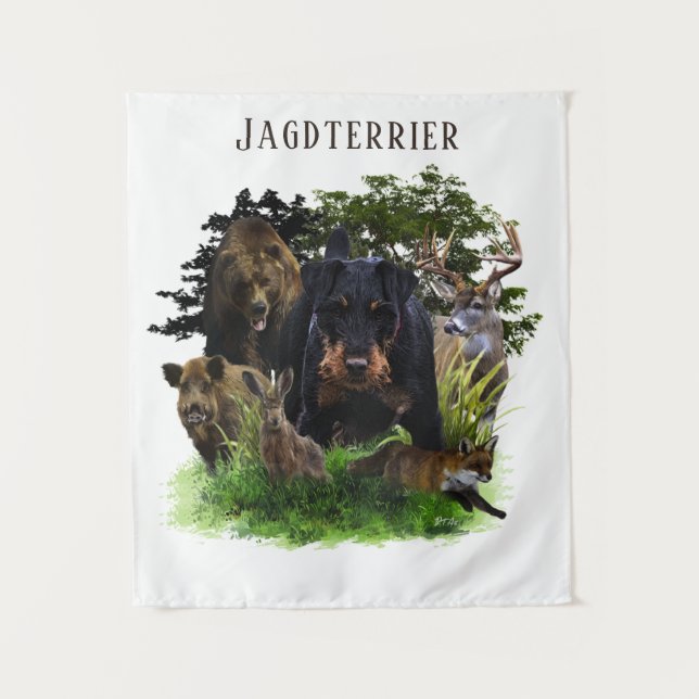 German Hunting Terrier (Jagdterrier)  Tapestry (Front)