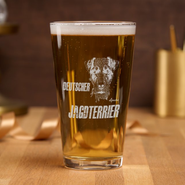 German Hunting Terrier Pint Glass (Party)