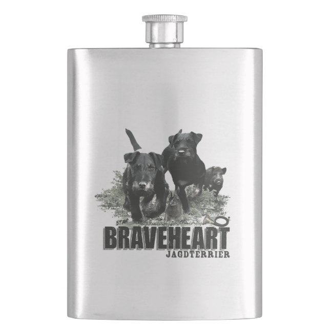 German Hunting Terrier, The Jagdterrier , Art  Flask (Front)