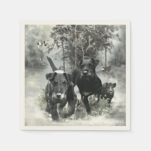 German Hunting Terrier, The Jagdterrier , Art Napkins
