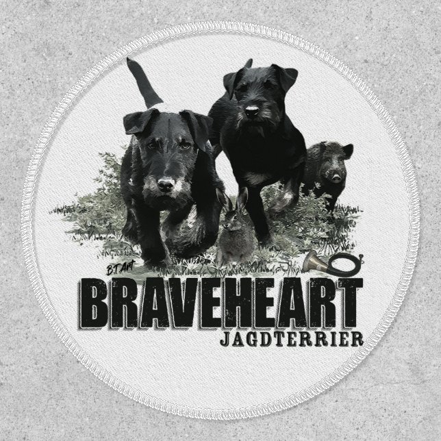 German Hunting Terrier, The Jagdterrier , Art  Patch (Front)