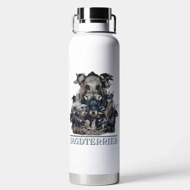 German Hunting Terrier   Water Bottle (Back)