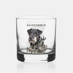 German Hunting Terrier Whiskey Glass