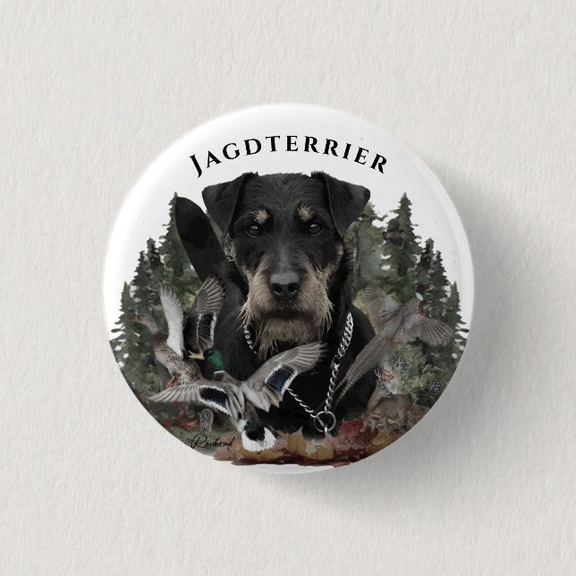 German Hunting Terriers  Button (Front)