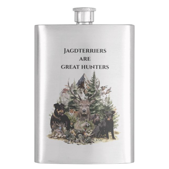 German Hunting Terriers  Flask (Front)