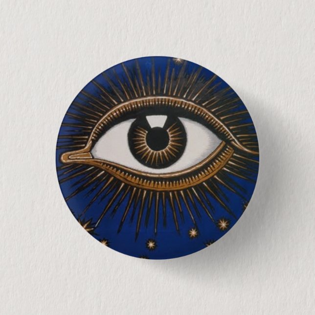 German Hygiene Eye Pinback Button (Front)