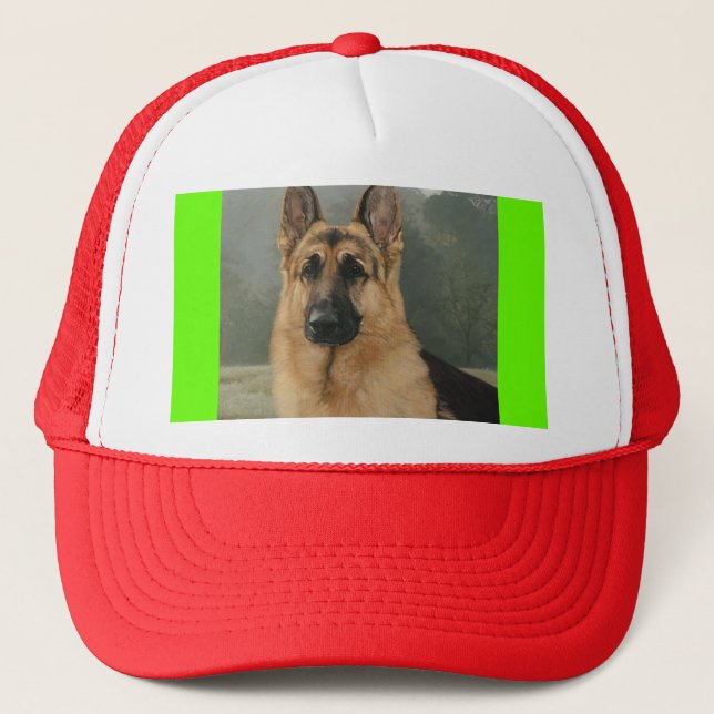 german, I Love German Shepards! Trucker Hat (Front)